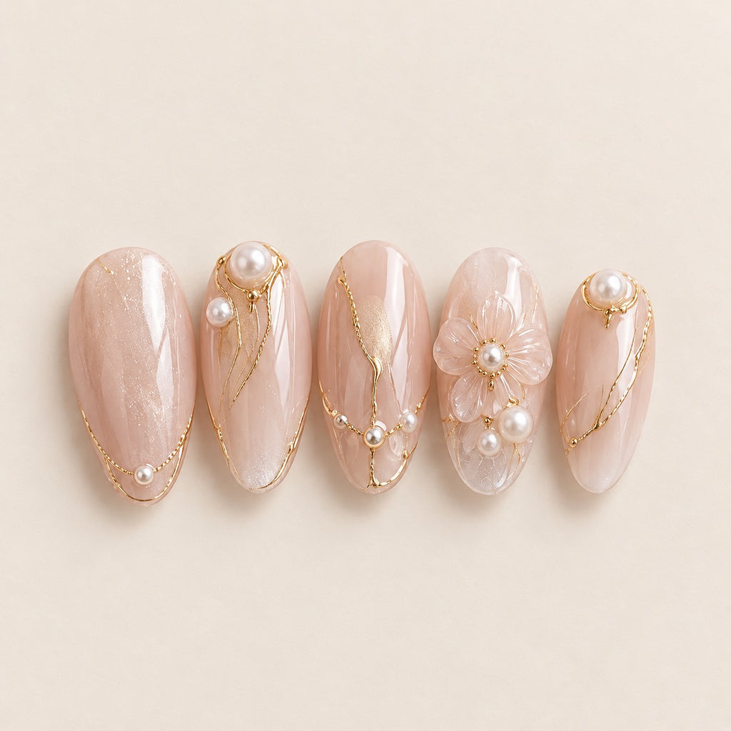 Bridal 01 press-on nails
