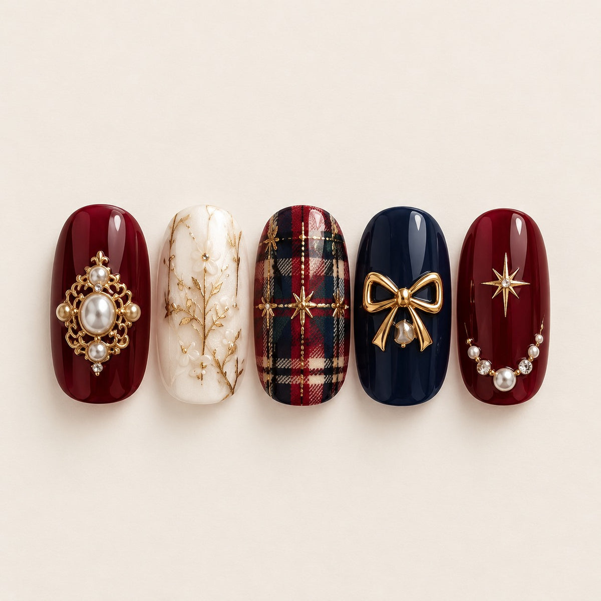 Oxford Library press-on nails