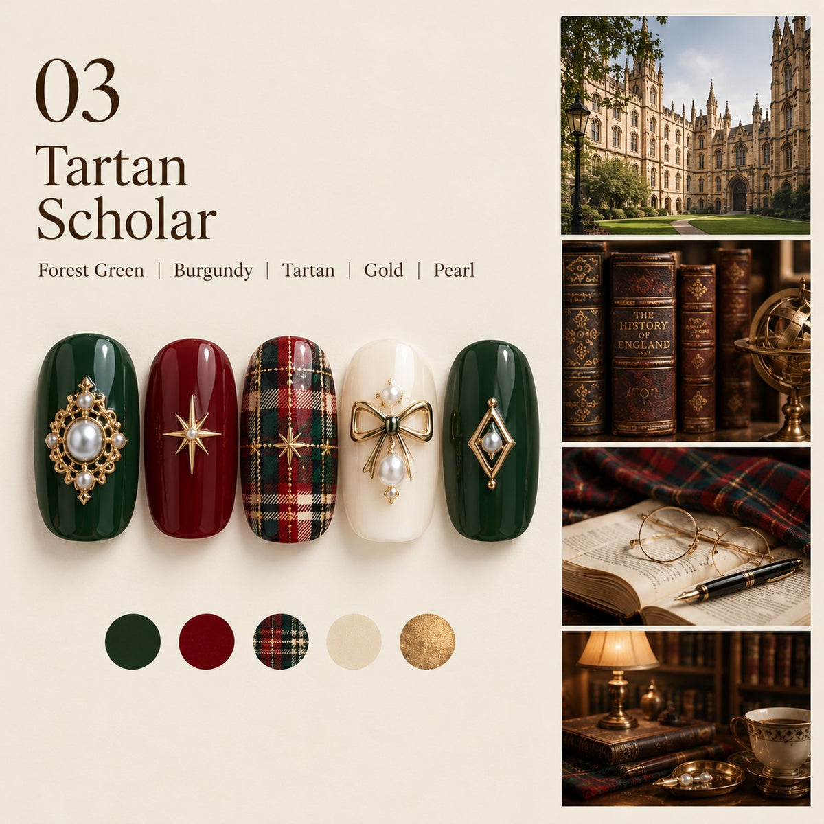 Tartan Scholar design card