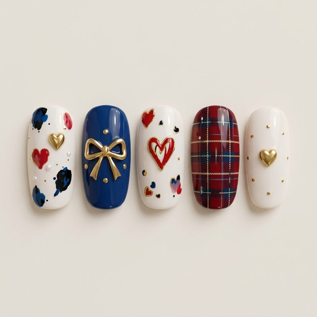 Eclectic London press-on nails