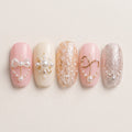 Winter Blush press-on nails